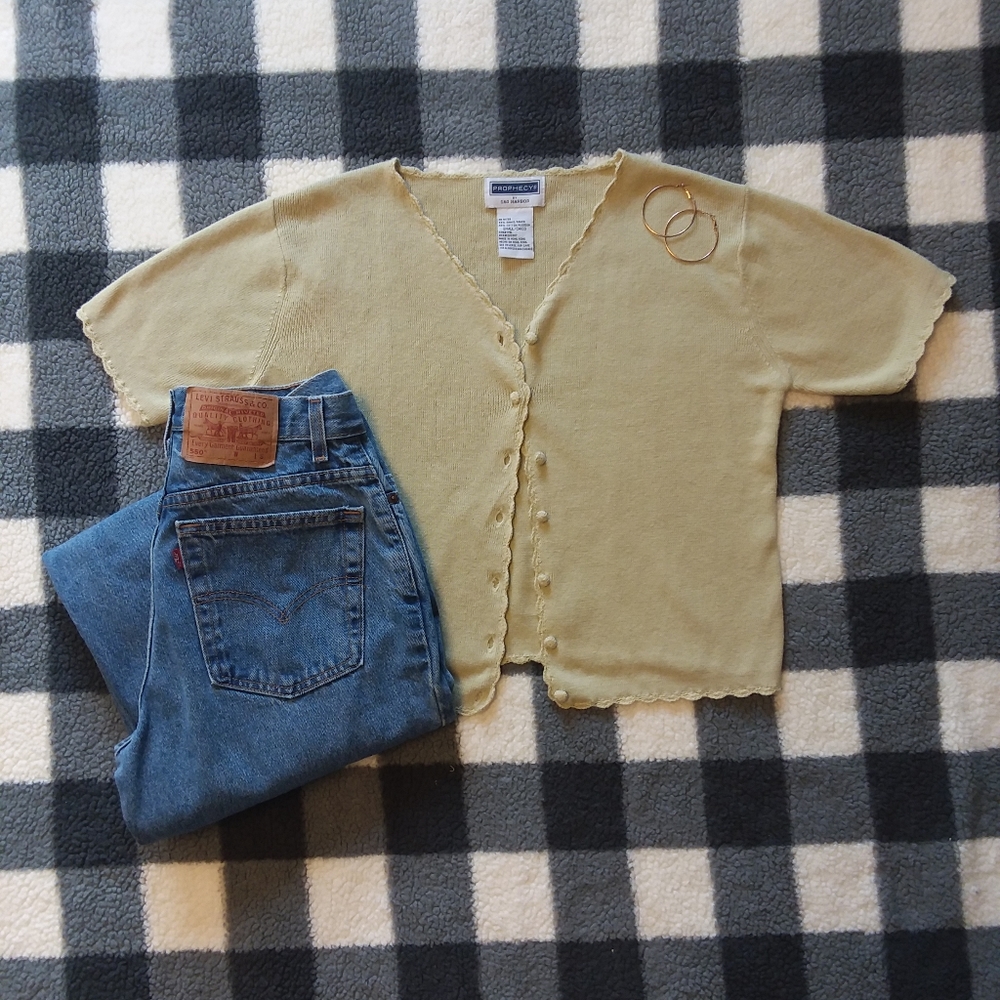 Lima Bean Cardigan•Vintage